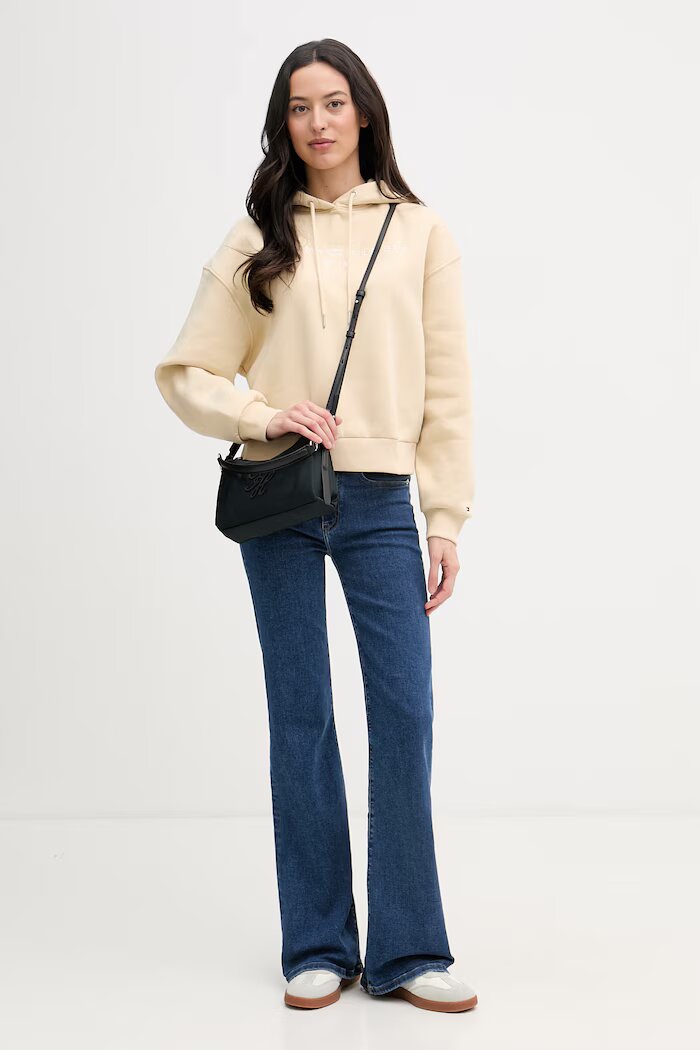 Tommy Hilfiger чанта crossbody дамска черна AW0AW18623