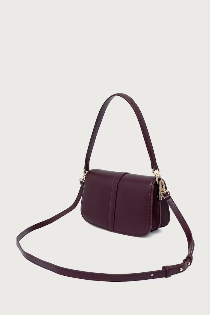 Tommy Hilfiger чанта crossbody дамска от имитация на кожа бордо AW0AW19321
