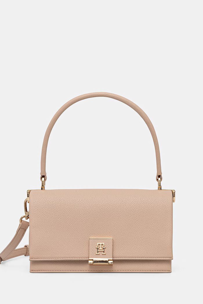 Tommy Hilfiger чанта crossbody дамска от имитация на кожа оранжева AW0AW17216