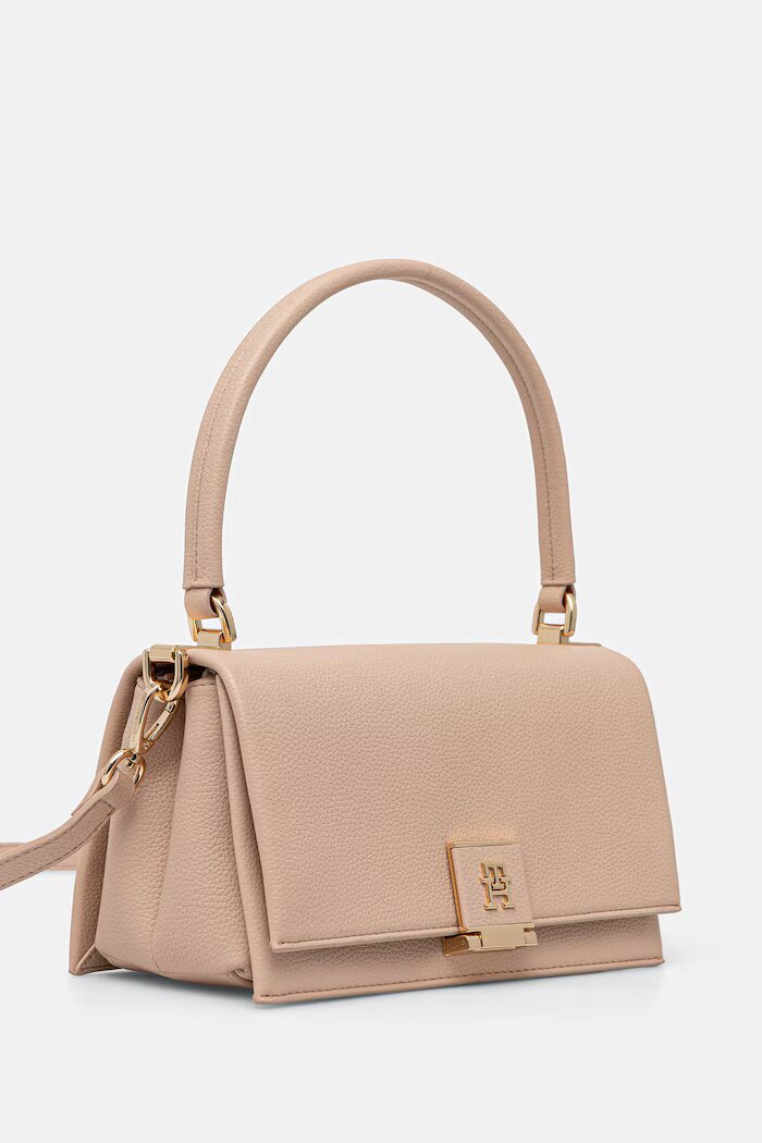Tommy Hilfiger чанта crossbody дамска от имитация на кожа оранжева AW0AW17216