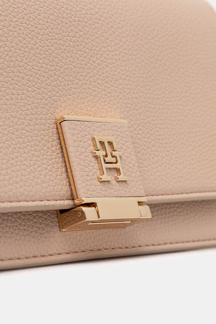 Tommy Hilfiger чанта crossbody дамска от имитация на кожа оранжева AW0AW17216