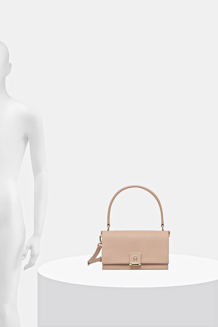 Tommy Hilfiger чанта crossbody дамска от имитация на кожа оранжева AW0AW17216