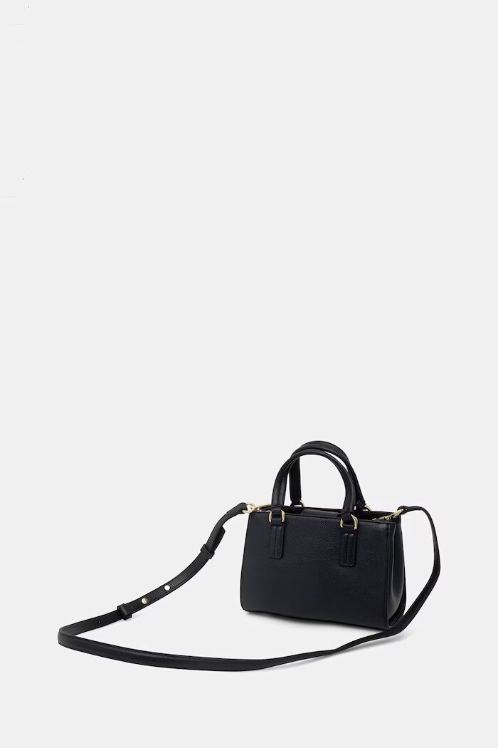 Tommy Hilfiger чанта crossbody дамска от имитация на кожа тъмносиня AW0AW18642