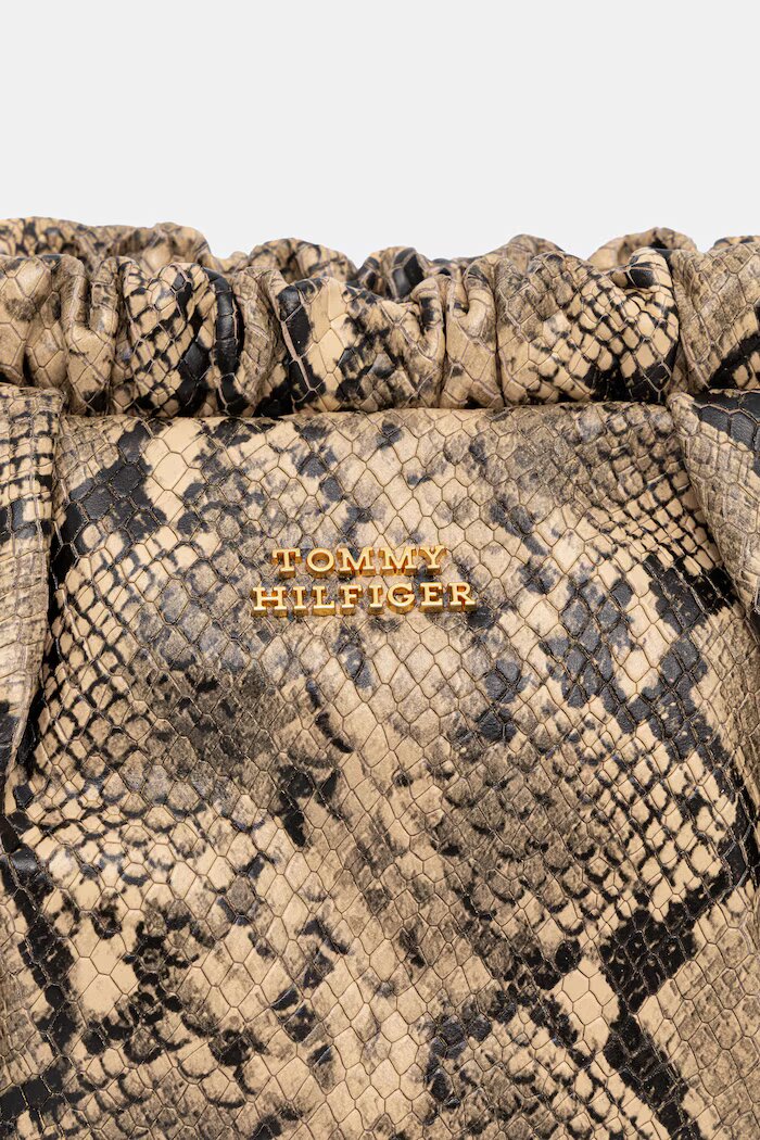 Tommy Hilfiger чанта crossbody дамска от кожа кафява AW0AW19286