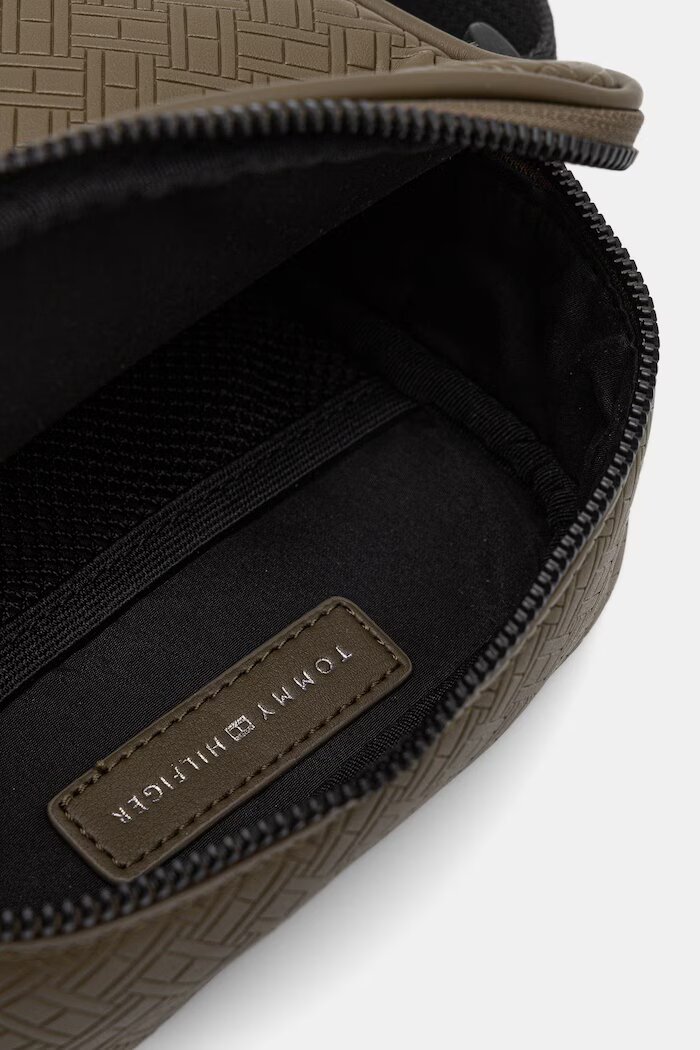 Tommy Hilfiger Чанта през рамо мъжка от имитация на кожа зелена AM0AM14193