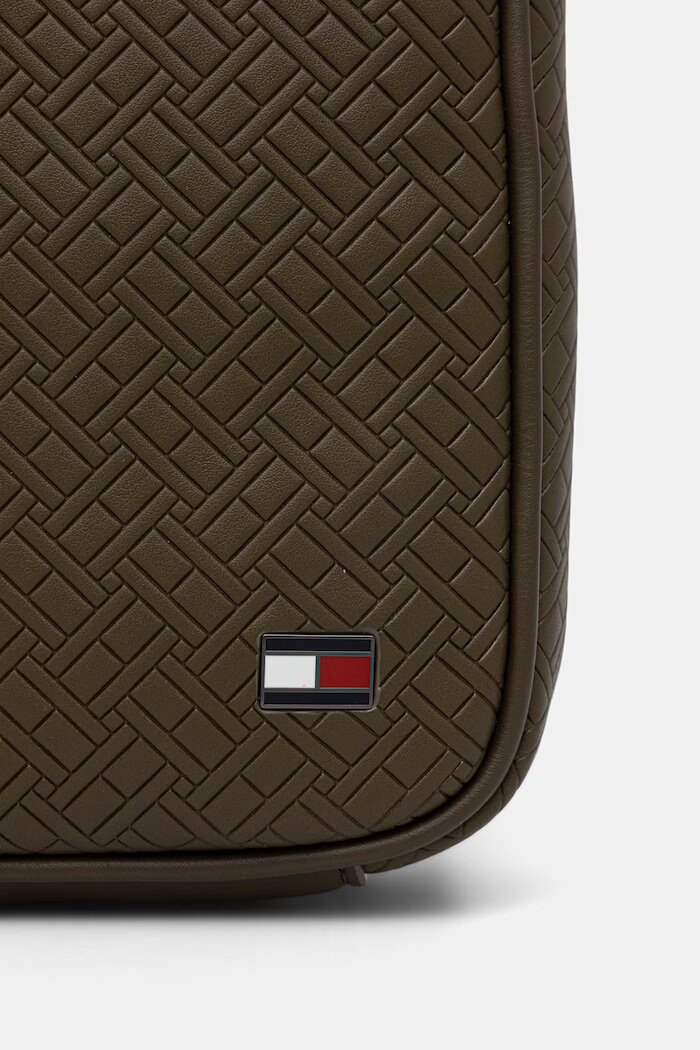 Tommy Hilfiger Чанта през рамо мъжка от имитация на кожа зелена AM0AM14193