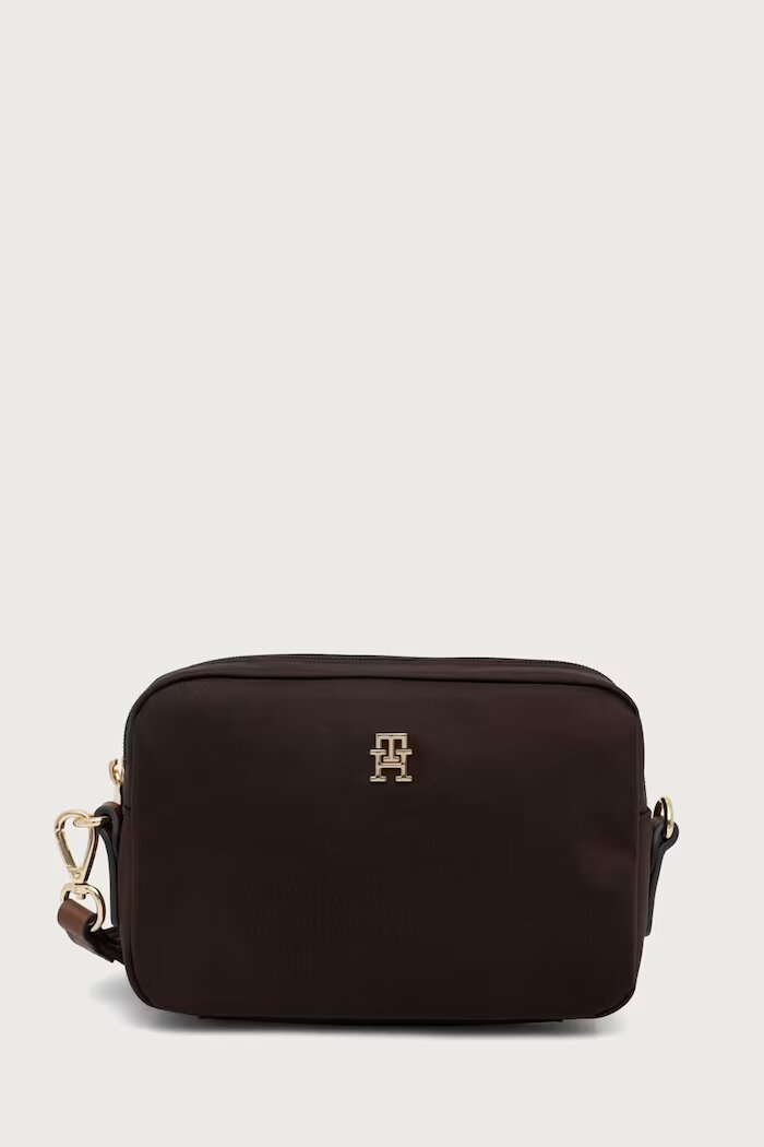 Tommy Hilfiger чанта с регулируема дръжка дамска кафява AW0AW17704
