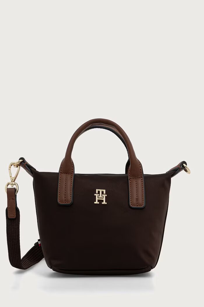 Tommy Hilfiger чанта tote дамска кафява AW0AW18368