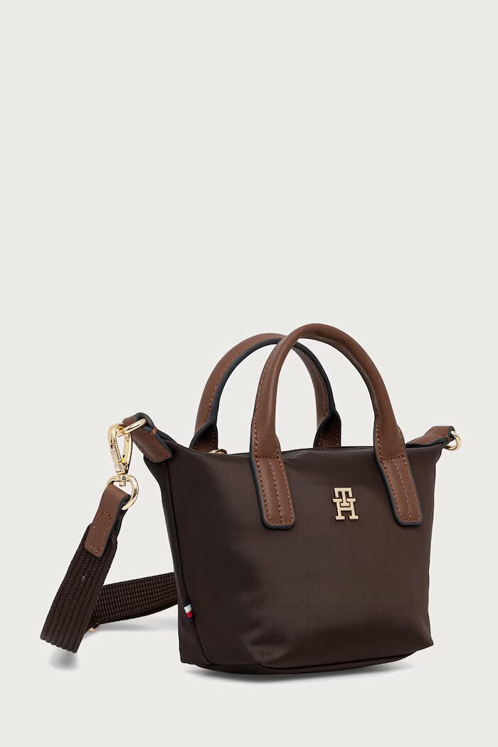 Tommy Hilfiger чанта tote дамска кафява AW0AW18368