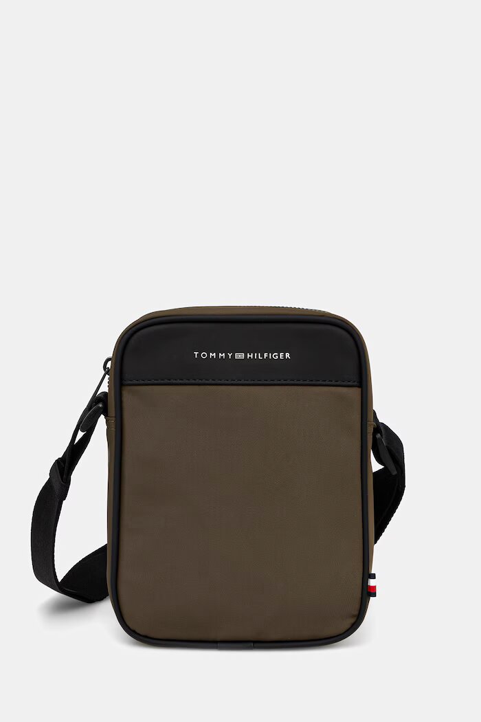 Tommy Hilfiger чанта за рамо мъжка зелена AM0AM14150