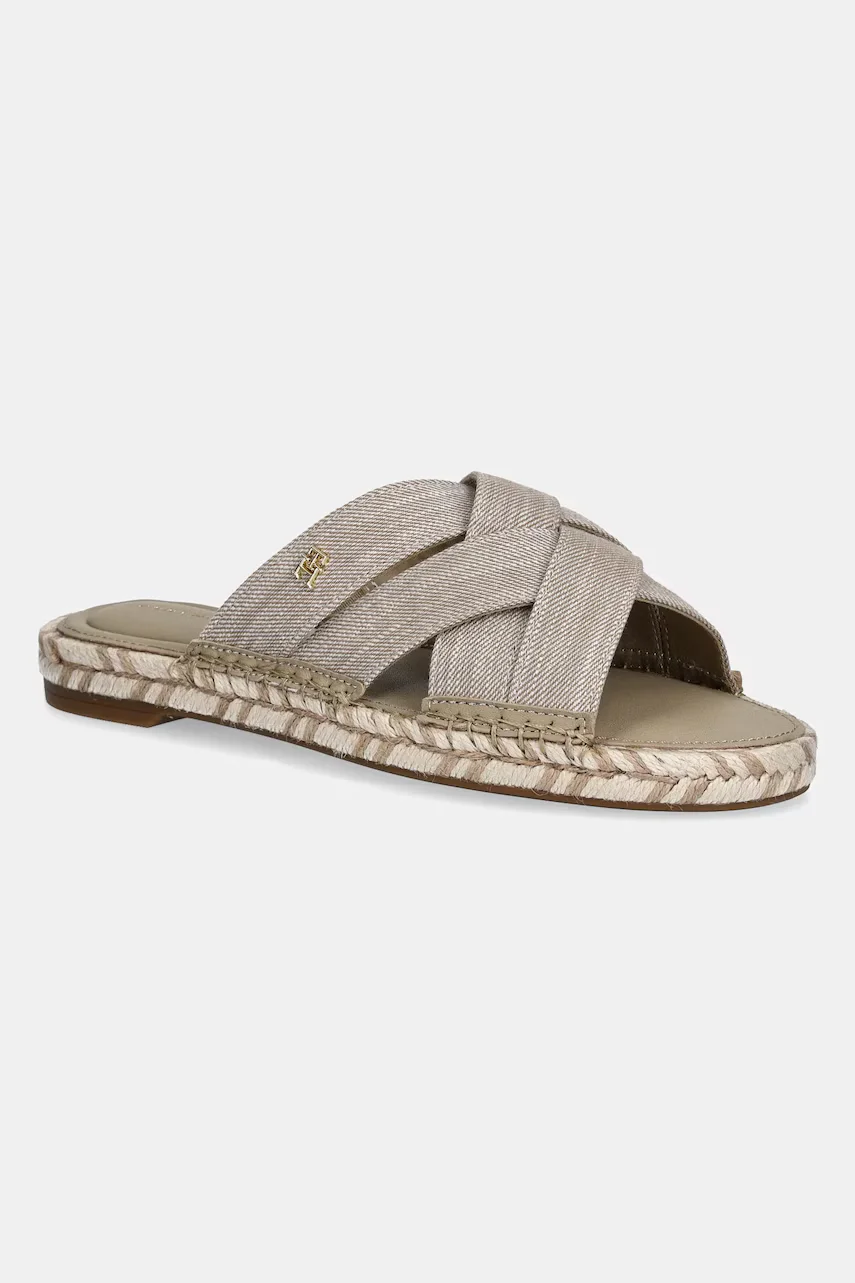 Tommy Hilfiger Чехли CHAMBRAY ESPADRILLE MULE