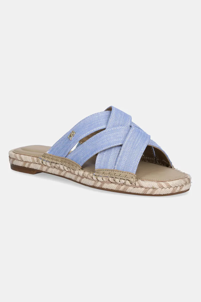 Tommy Hilfiger Чехли CHAMBRAY ESPADRILLE MULE