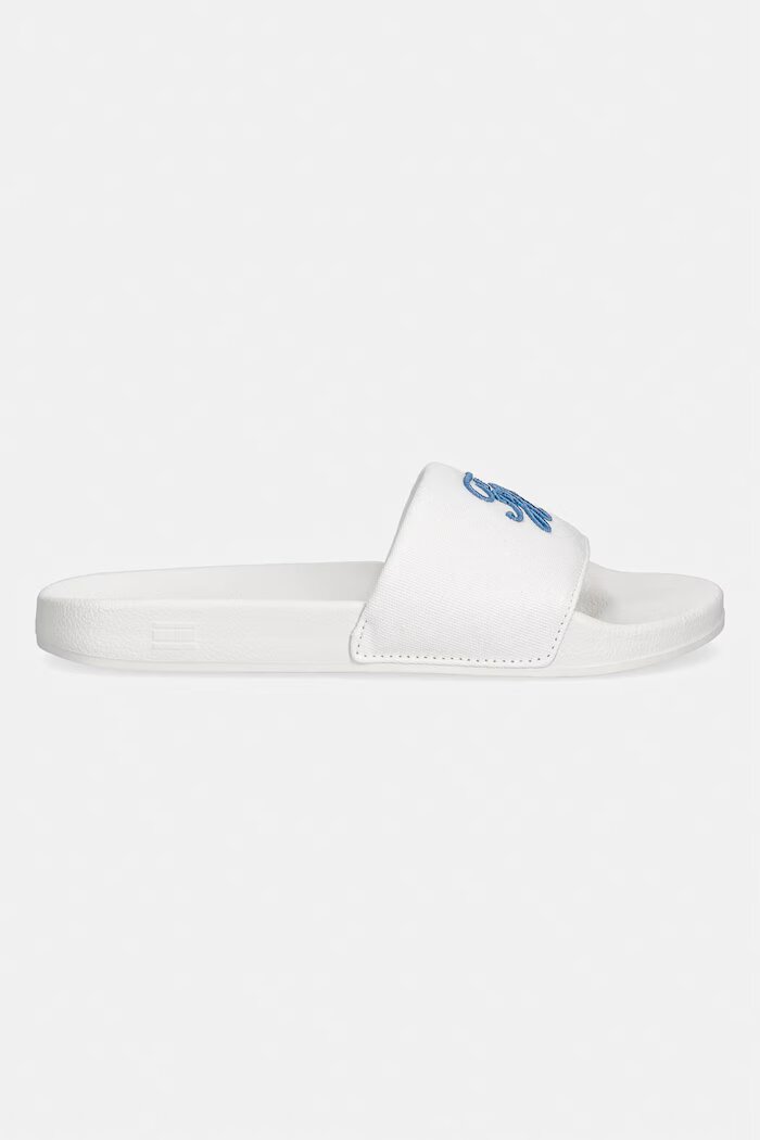 Tommy Hilfiger чехли дамски TH SCRIPT POOL SLIDE бели FW0FW09286