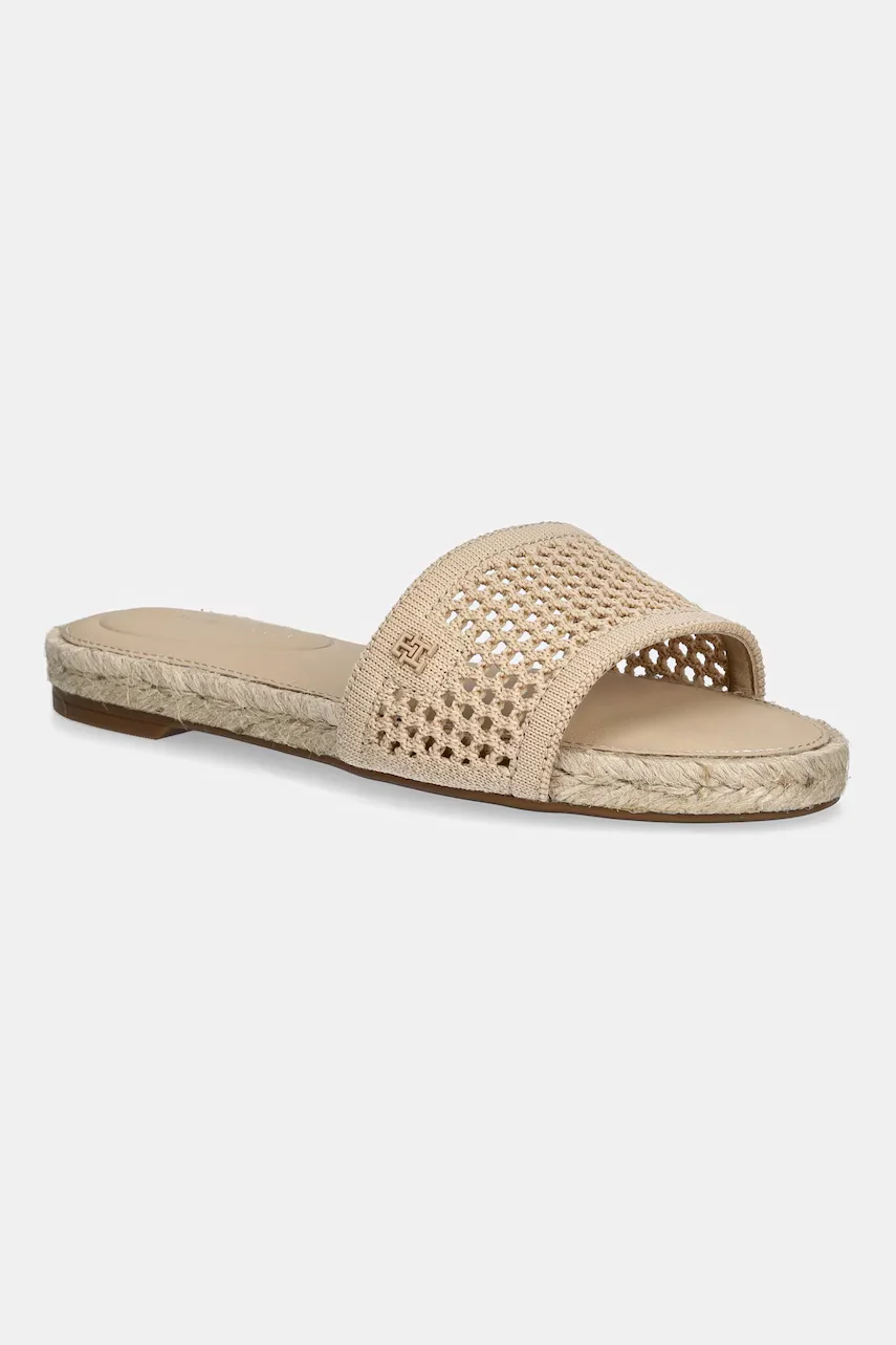 Tommy Hilfiger Чехли KNIT MESH ESPADRILLE FLAT SANDAL