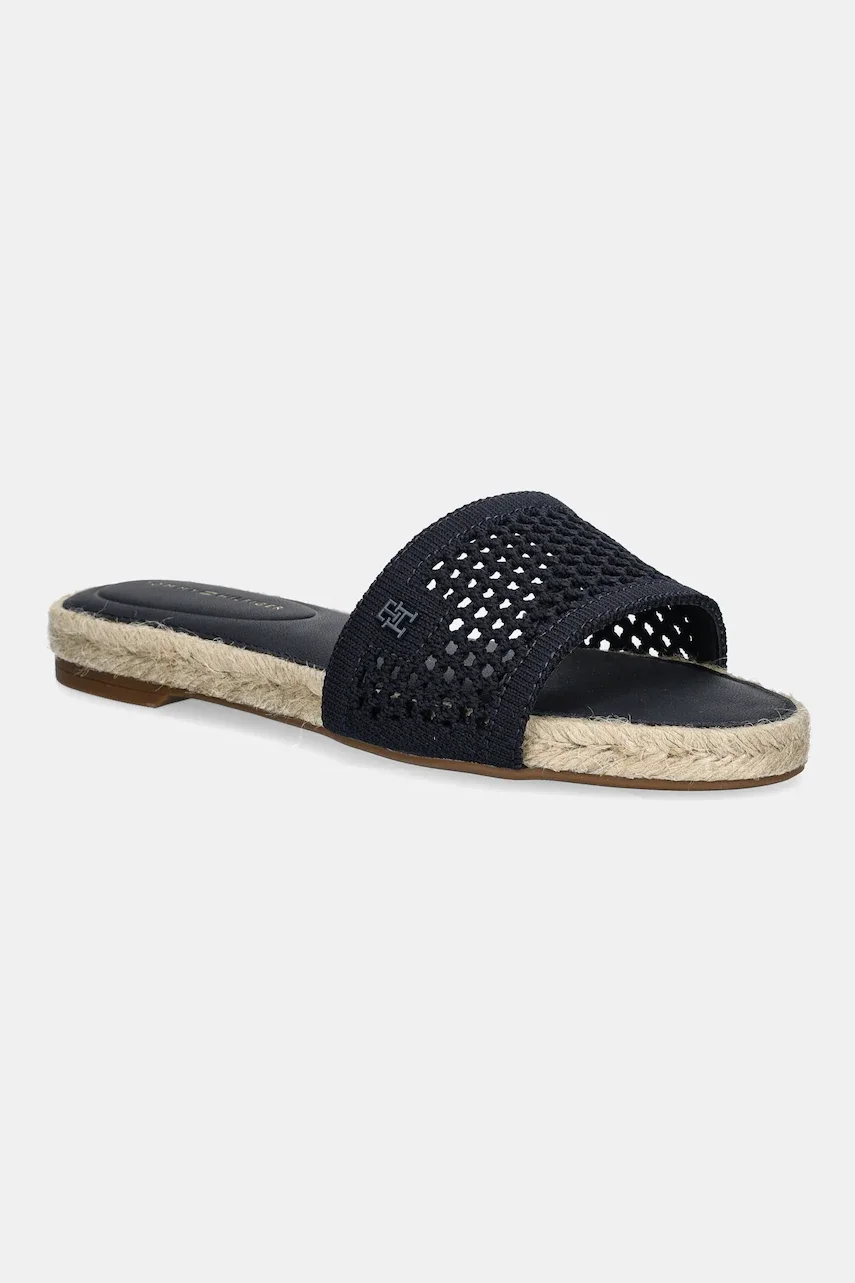 Tommy Hilfiger Чехли KNIT MESH ESPADRILLE FLAT SANDAL