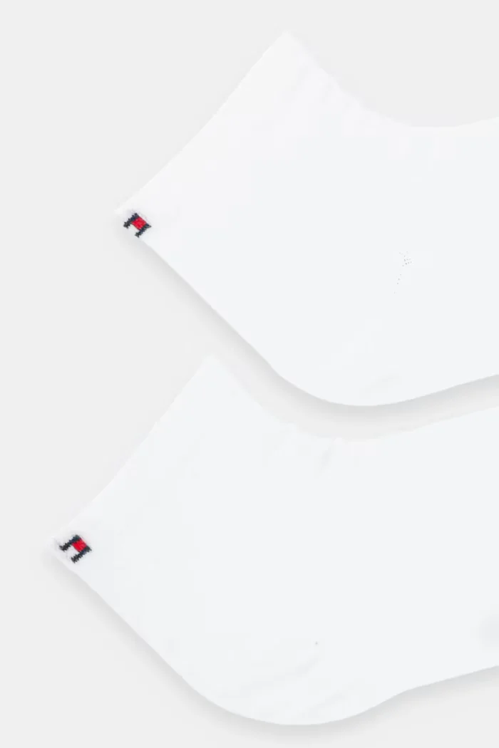 Tommy Hilfiger чорапи дамски с памук 2 броя бели 373001001