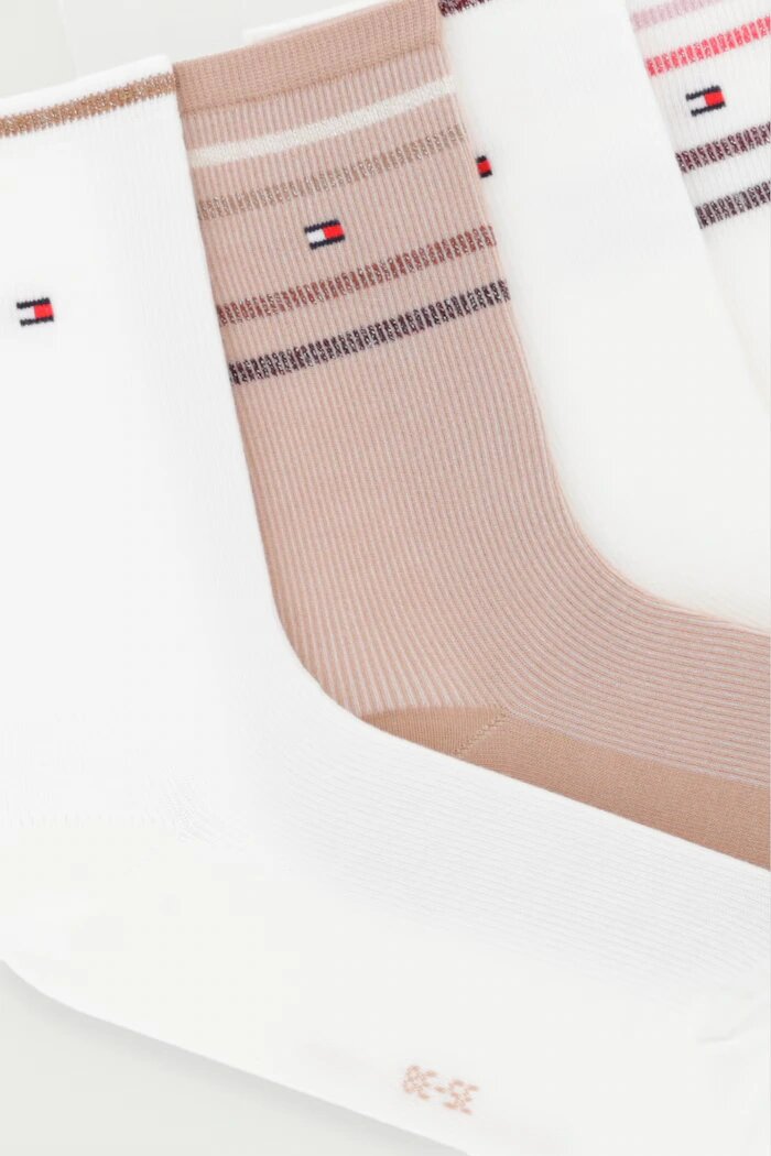 Tommy Hilfiger чорапи дамски с памук 4 броя бели 701244110