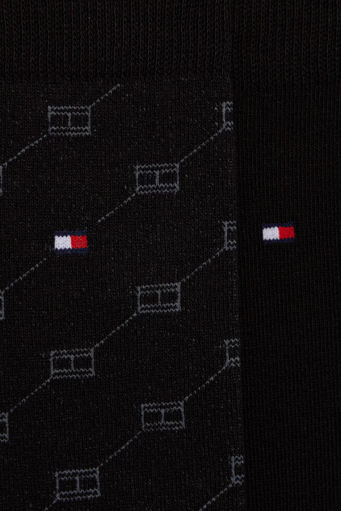Tommy Hilfiger чорапи мъжки с памук 4 броя черни 701244102