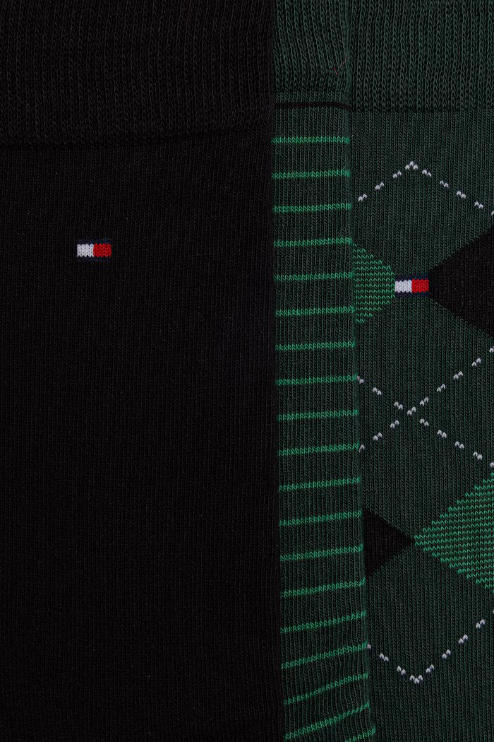 Tommy Hilfiger чорапи мъжки с памук 4 броя зелени 701244101