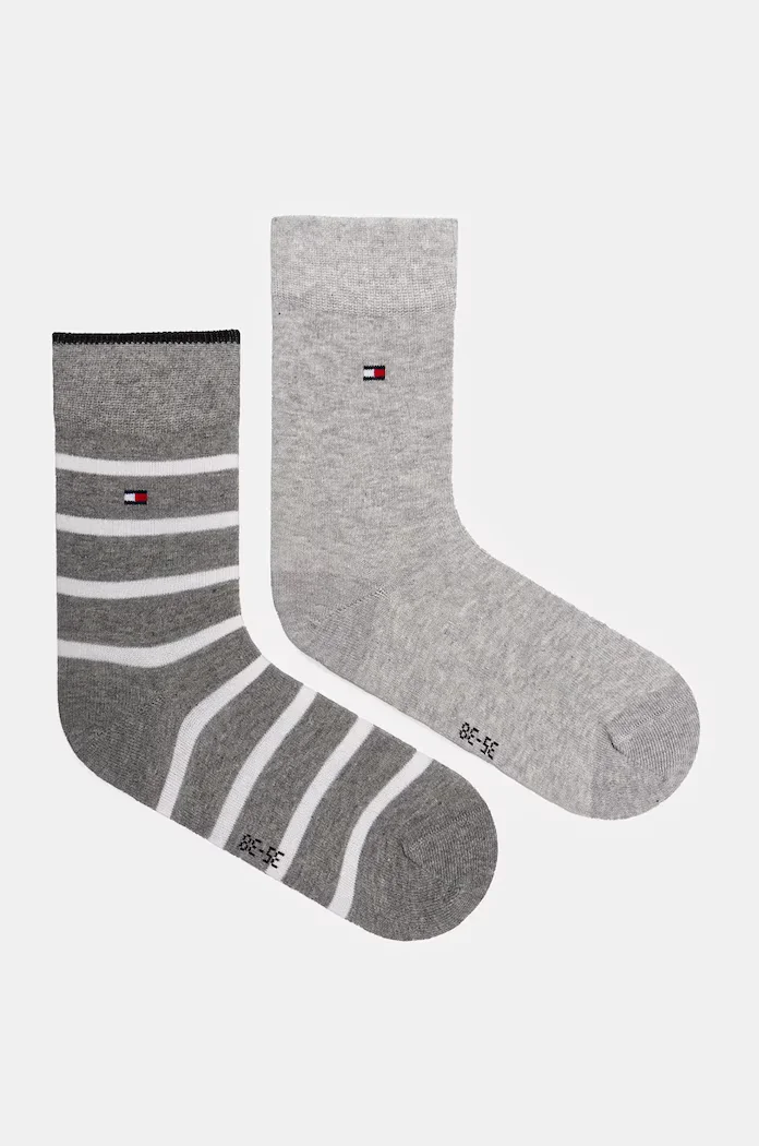 Tommy Hilfiger чорапи за деца 2 броя сиви 701229939