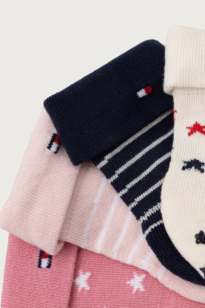Tommy Hilfiger чорапи за деца 4 броя розови 701244126