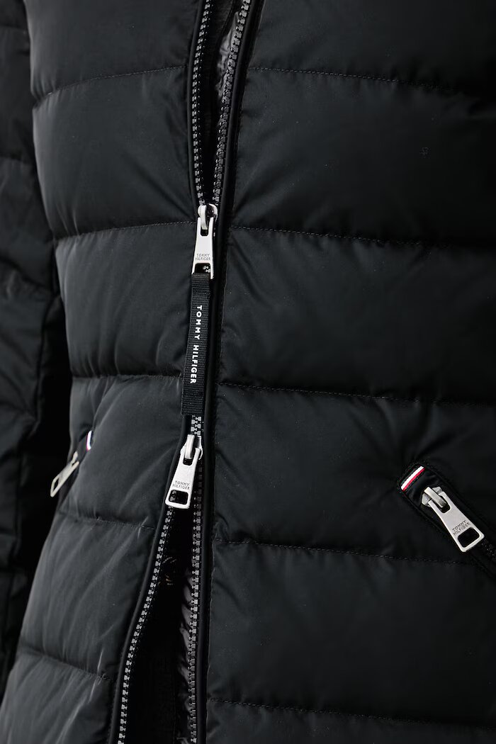 Tommy Hilfiger дълго яке дамско черно WW0WW51111