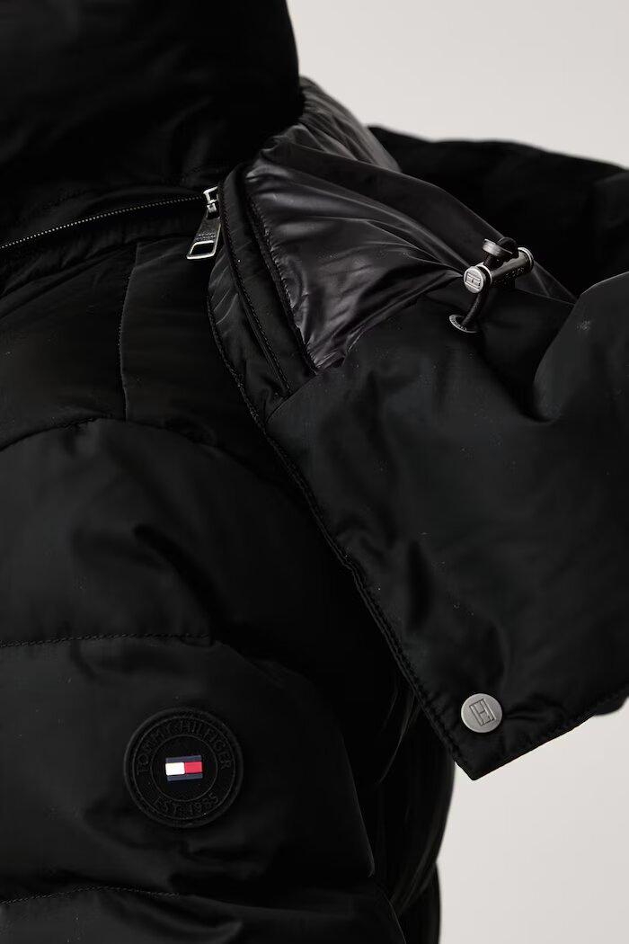 Tommy Hilfiger дълго яке дамско черно WW0WW51111