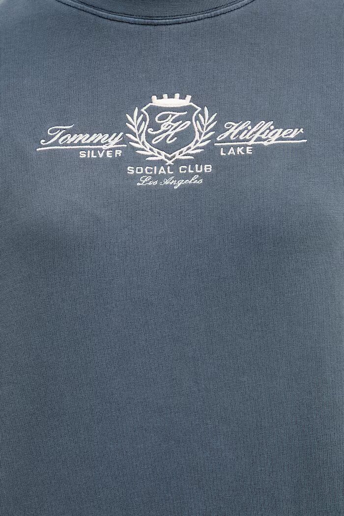 Tommy Hilfiger дамска тениска от памук тъмносиня WW0WW48713