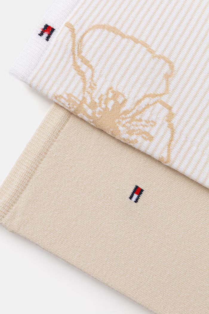 Tommy Hilfiger дамски чорапи 2 броя Бежови 701238773