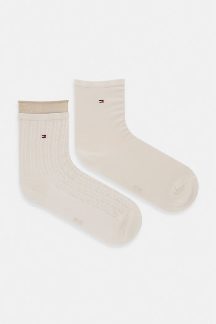 Tommy Hilfiger дамски чорапи чорапки 2 броя бежови 701238774