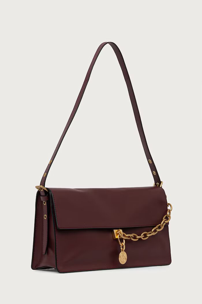 Tommy Hilfiger дамски от кожа бордо AW0AW19015