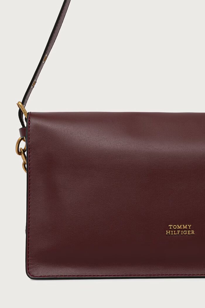 Tommy Hilfiger дамски от кожа бордо AW0AW19015