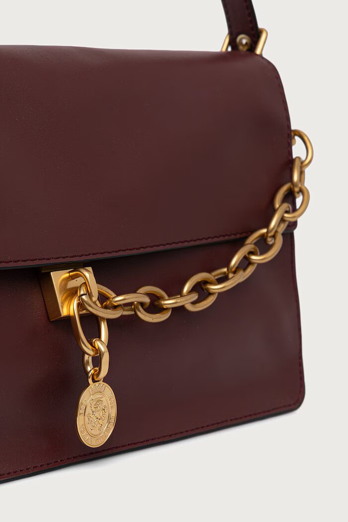 Tommy Hilfiger дамски от кожа бордо AW0AW19015