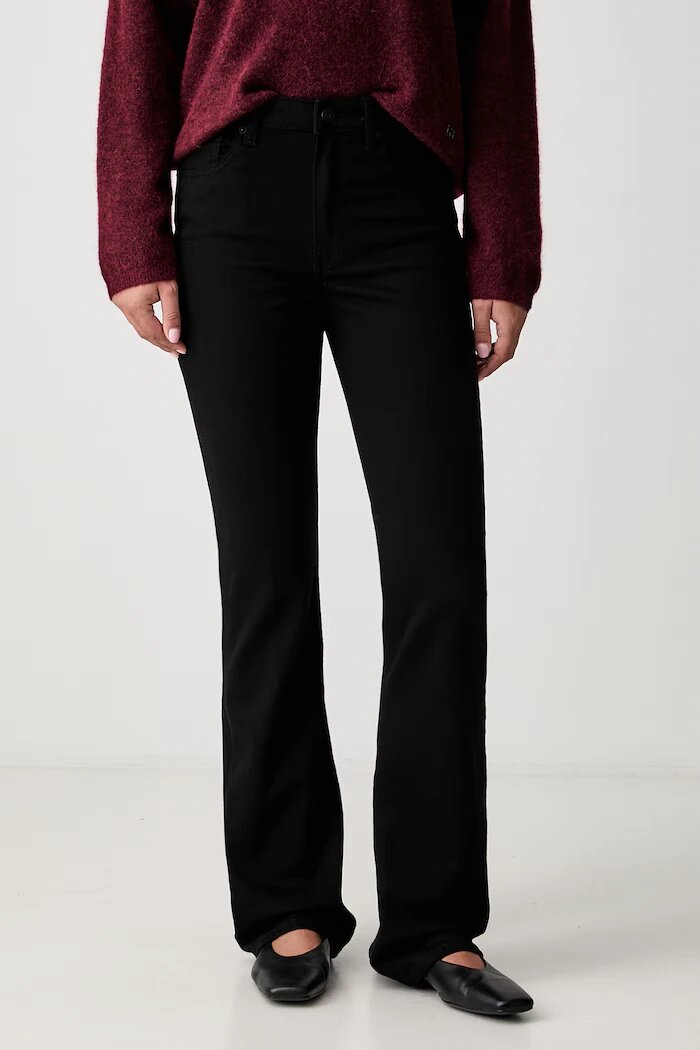 Tommy Hilfiger дънки bootcut дамски черни WW0WW52890