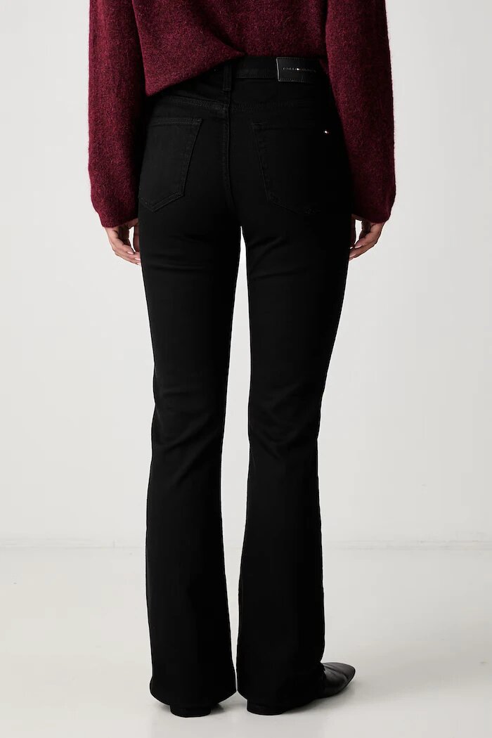 Tommy Hilfiger дънки bootcut дамски черни WW0WW52890