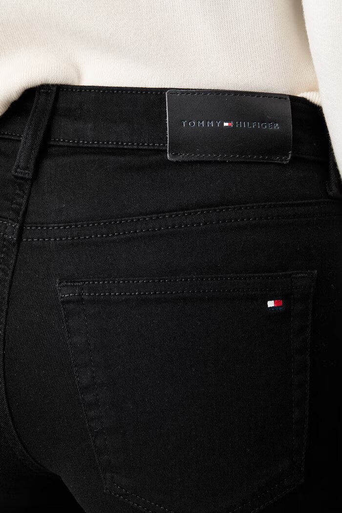 Tommy Hilfiger дънки flare дамски черни WW0WW52186