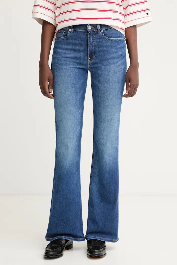 Tommy Hilfiger дънки flare дамски сини WW0WW49952