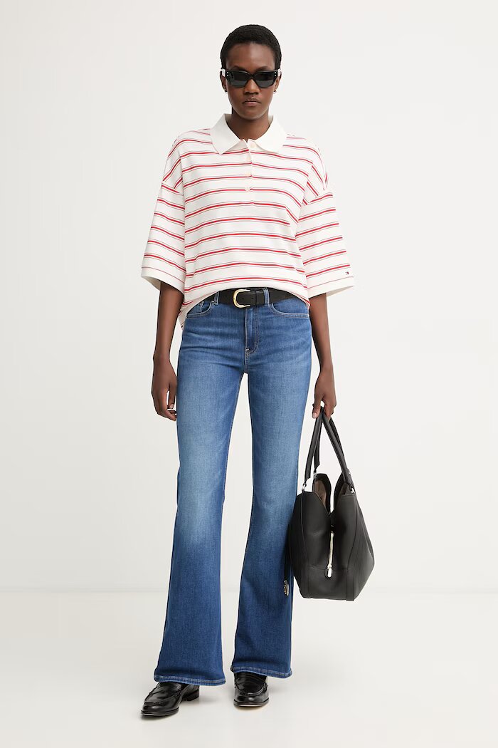 Tommy Hilfiger дънки flare дамски сини WW0WW49952