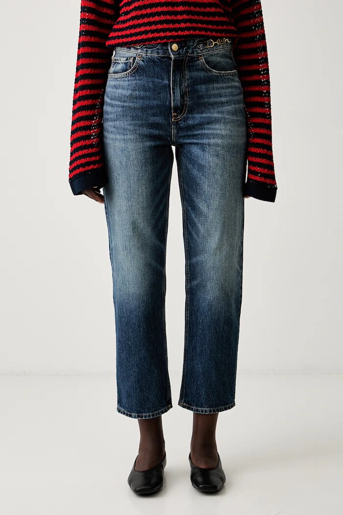 Tommy Hilfiger дънки regular дамски тъмносини WW0WW49960