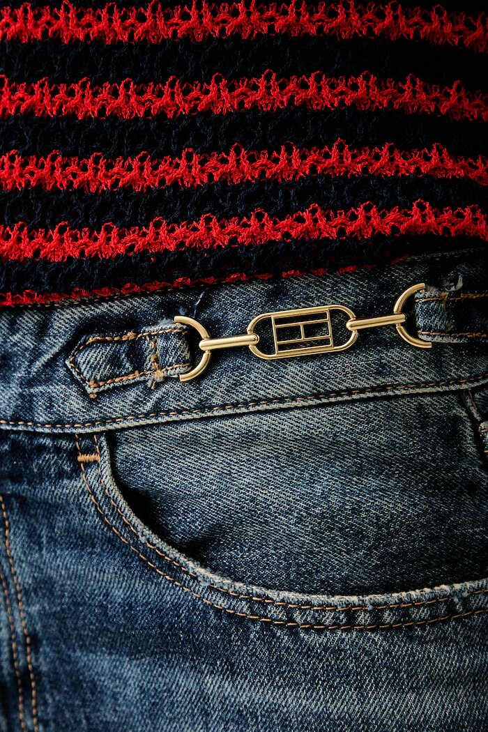 Tommy Hilfiger дънки regular дамски тъмносини WW0WW49960