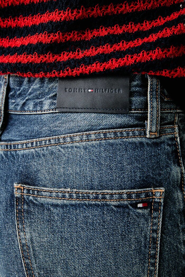 Tommy Hilfiger дънки regular дамски тъмносини WW0WW49960