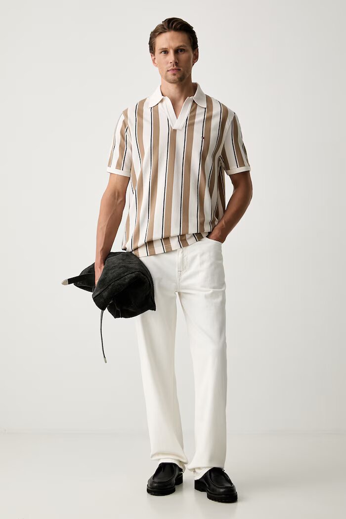 Tommy Hilfiger дънки relaxed fit мъжки бежови MW0MW43485