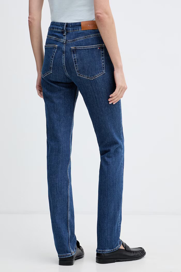 Tommy Hilfiger дънки slim fit дамски тъмносини WW0WW49957