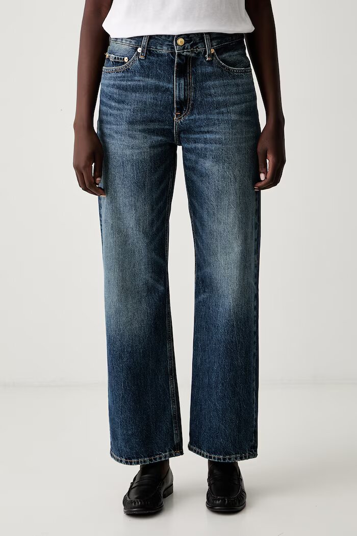 Tommy Hilfiger дънки straight дамски тъмносини WW0WW50963
