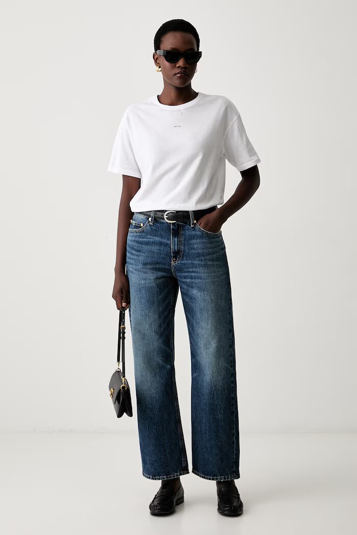 Tommy Hilfiger дънки straight дамски тъмносини WW0WW50963