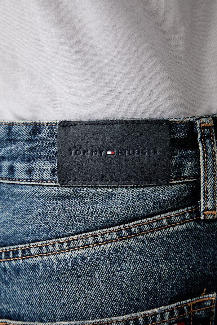 Tommy Hilfiger дънки straight дамски тъмносини WW0WW50963