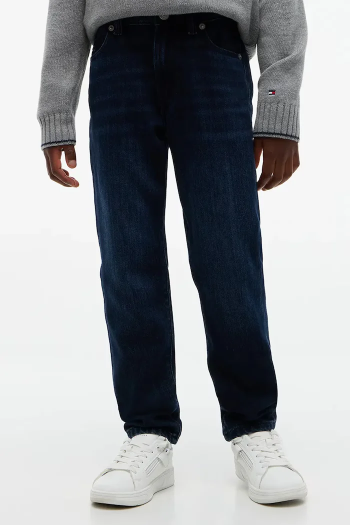 Tommy Hilfiger дънки straight за деца STRAIGHT тъмносини KB0KB10685