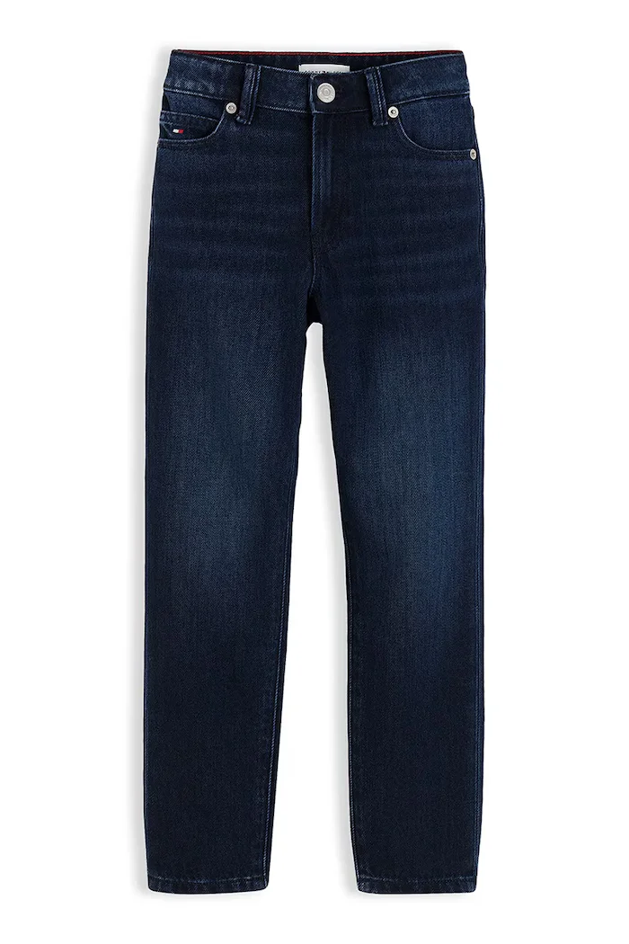 Tommy Hilfiger дънки straight за деца STRAIGHT тъмносини KB0KB10685