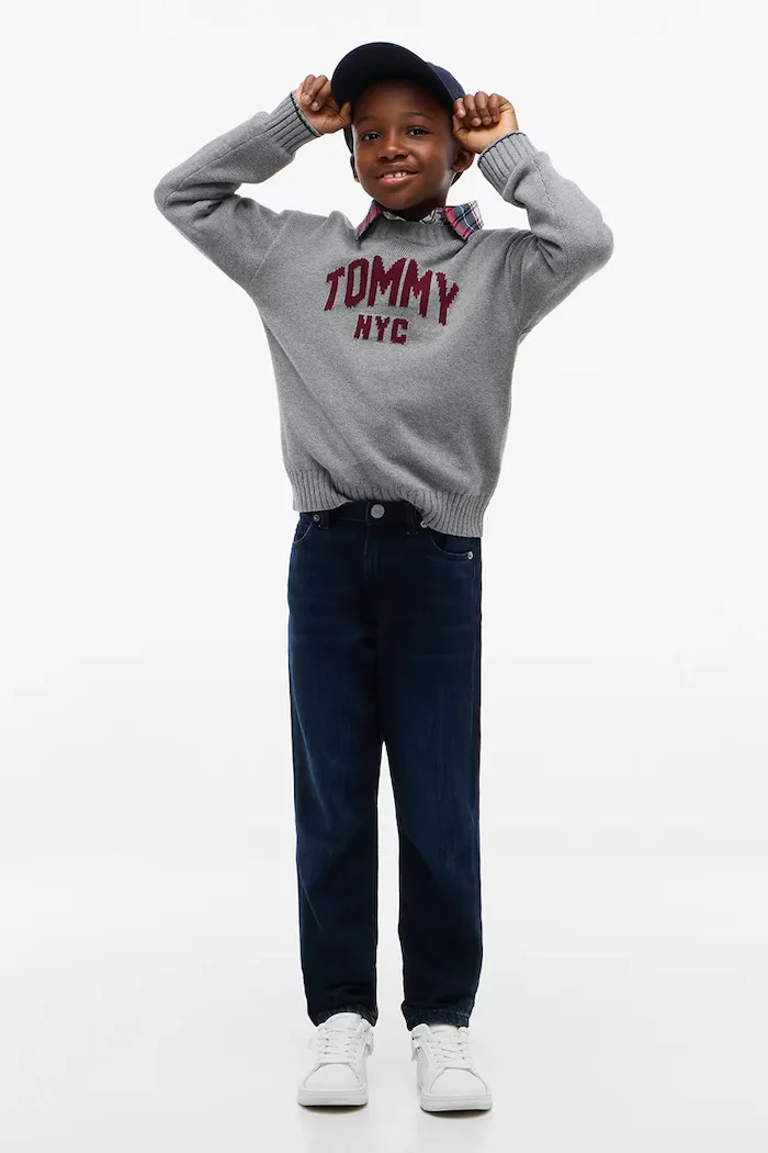 Tommy Hilfiger дънки straight за деца STRAIGHT тъмносини KB0KB10685