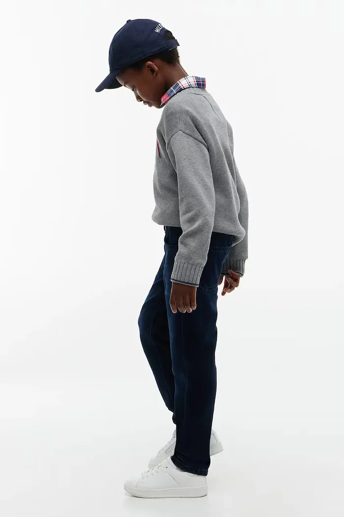 Tommy Hilfiger дънки straight за деца STRAIGHT тъмносини KB0KB10685